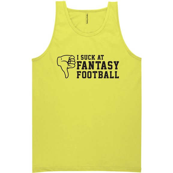 I Suck At Fantasy Football Neon Tank Top