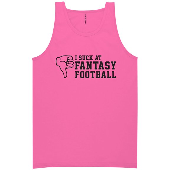 I Suck At Fantasy Football Neon Tank Top