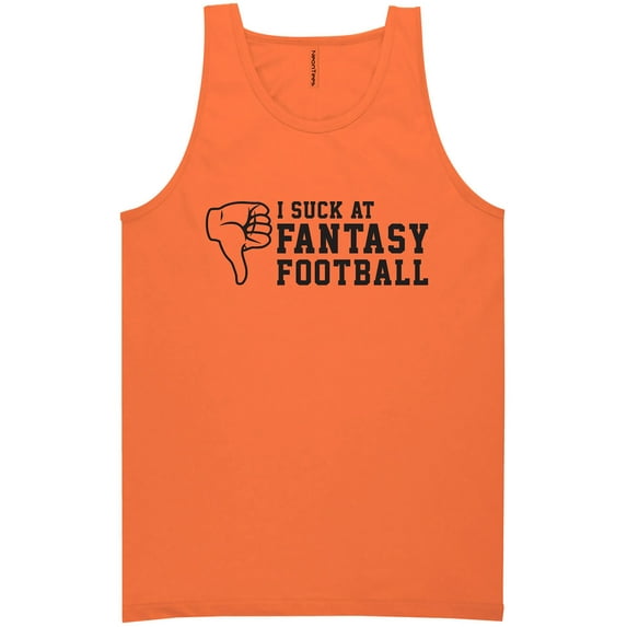 I Suck At Fantasy Football Neon Tank Top