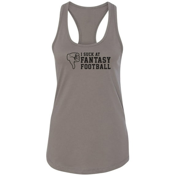 I Suck At Fantasy Football Racerback Tank