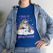 I Suck at Fantasy Football Unicorn Rainbow Loser Men T-Shirt