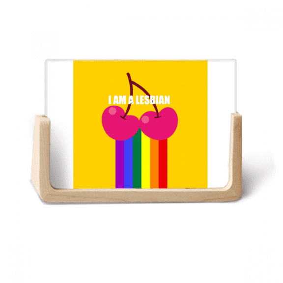 I Support Transgender LGBT Rainbow Photo Wooden Photo Frame Tabletop Display