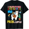thumbnail image 1 of I Survived 2nd Grade No Probllama Llama Graduate Second Grad T-Shirt, 1 of 4