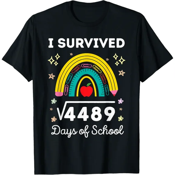 I Survived 67 Days Of School 67 Teachers Students T-Shirt