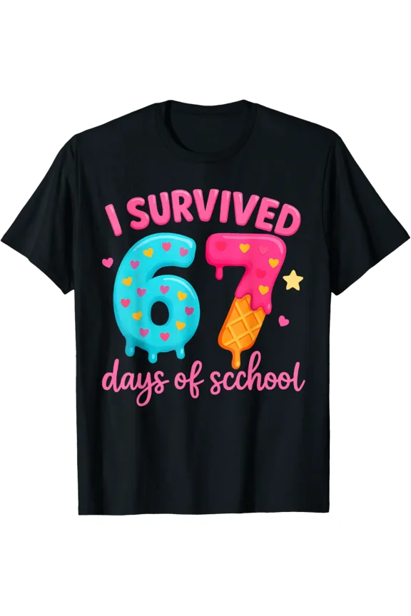 I Survived 67 Days Of School Classroom Fun T-Shirt