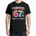 thumbnail image 1 of I Survived 67 Days Of School T-Shirt – School Humor Meme – Students and Teachers Fun Wear, 1 of 6