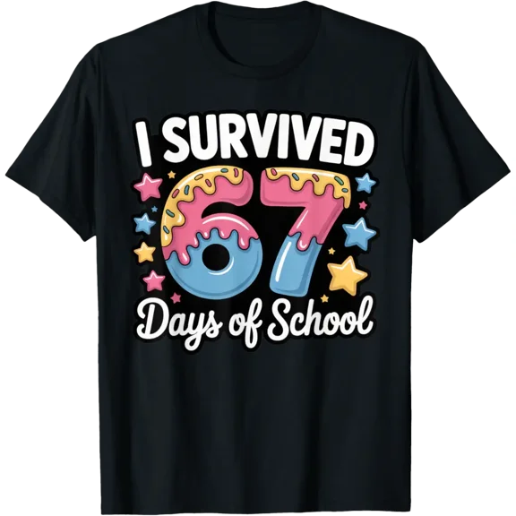 I Survived 67 Days Of School Teacher Back To School T-Shirt