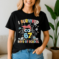 thumbnail image 1 of I Survived 67 Days of School, Black Cat Meme, Funny Teacher School Shirt, Back to School Tshirt, Classroom Humor Tee, Teacher Student Gift, 1 of 5