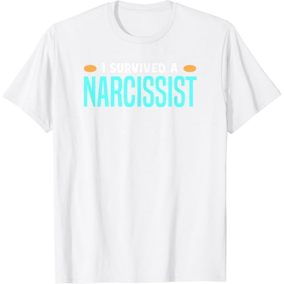 I Survived A Narcissist Funny Divorce T-Shirt, Women's X-Small Black Short Sleeve Classic Fit T-Shirt100% cotton