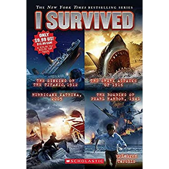 Pre-Owned I Survived 4 Story Paperback Book by Lauren Tarshis Paperback