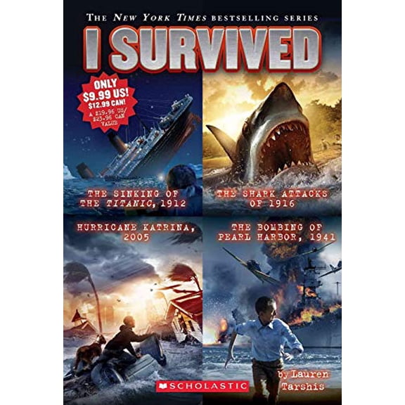 Pre-Owned I Survived 4 Story Paperback Book by Lauren Tarshis Paperback