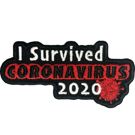 I Survived Coronavirus 2020 Red Virus Patch, Covid-19 Patches