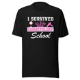 thumbnail image 1 of I Survived Cosmetology School Shirt, Unisex, Cosmetology Graduation Shirt, Cosmetologist Shirt, Cosmetology Student, Beauty School Grad (Black, S), 1 of 1