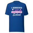 thumbnail image 1 of I Survived Cosmetology School Shirt, Unisex, Cosmetology Graduation Shirt, Cosmetologist Shirt, Cosmetology Student, Beauty School Grad (True Royal, 3XL), 1 of 1