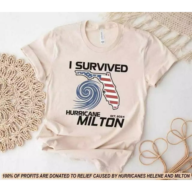 I Survived Hurricane Milton 2024 Shirt, Florida Strong Survivor Tee