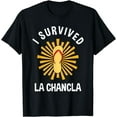 thumbnail image 1 of I Survived La Chancla - Funny Latino Humor Gift T-ShirtMen and women, Black T-shirt, size: Extra large, 1 of 4