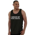 thumbnail image 1 of I Survived My Teenage Daughter Funny Plus Size Graphic Tank Top Brisco Brands 2X, 1 of 5