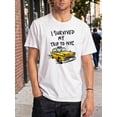 thumbnail image 1 of I Survived My Trip to NYC Shirt Funny New York City Taxi Graphic Tee Unisex Souvenir T-Shirt, 1 of 7