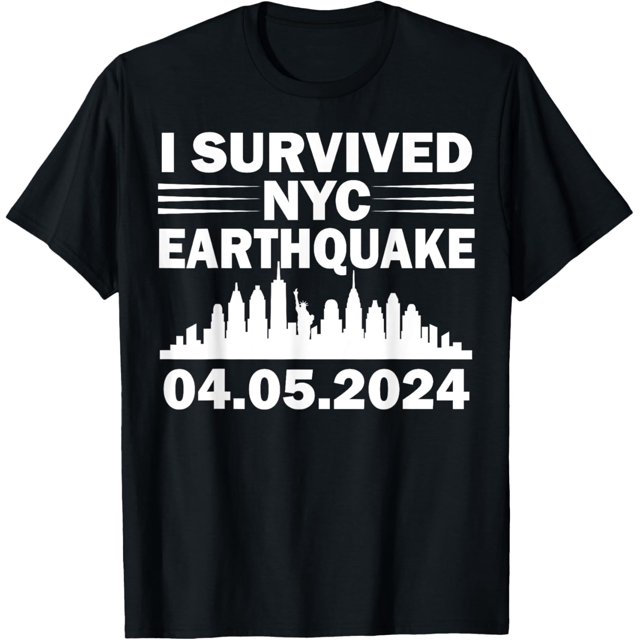 I Survived NYC New York 2024 Earthquake Funny Geology Joke TShirt