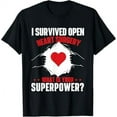 thumbnail image 1 of I Survived Open Heart Surgery Heart Attack Survivor Recovery T-Shirt, 1 of 5