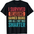 thumbnail image 1 of I Survived Reading Banned Books Bookaholic Book Lovers Funny T-Shirt, 1 of 3