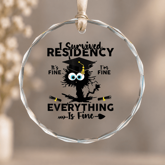 Surveved I Survived Residency Black Cat Residency Graduation Doctors Christmas ...
