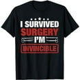 thumbnail image 1 of I Survived Surgery Invincible Survivor T-Shirt, 1 of 5
