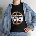 thumbnail image 1 of I Survived The 60's Twice - 70th Birthday T-Shirt, 1 of 2