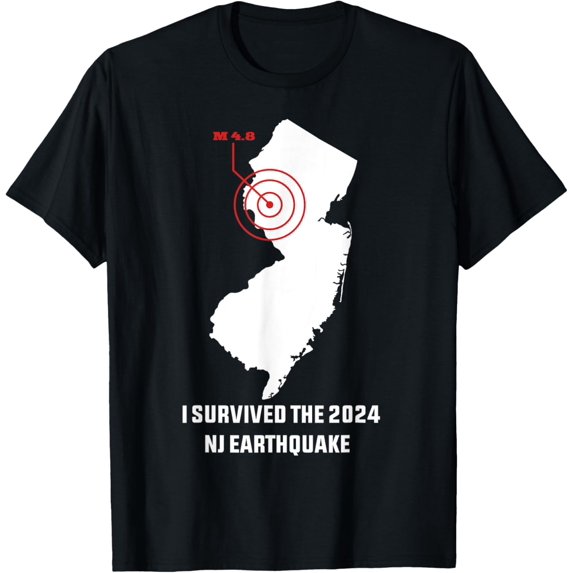 I Survived The New Jersey Earthquake 2024 T-Shirt
