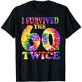 thumbnail image 1 of I Survived The Sixties 60s Twice Tie Dye 70th Birthday T-Shirt Black 2X-Large, 1 of 4