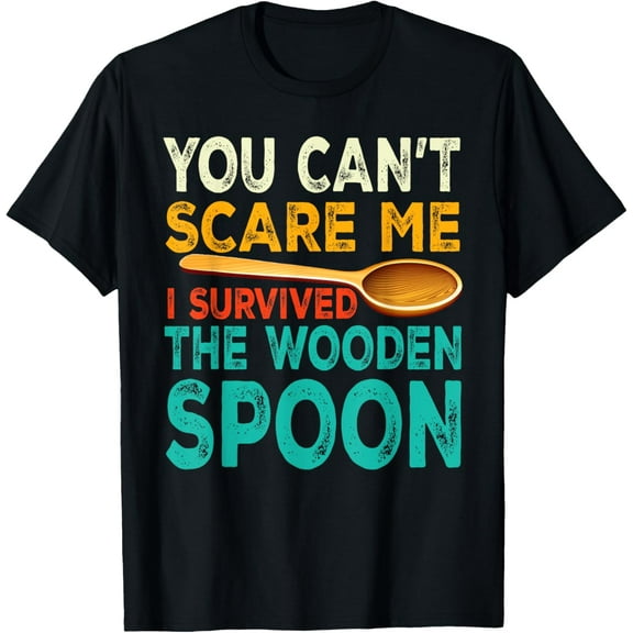 I Survived The Wooden Spoon Vintage Wooden Spoon Survivor T-Shirt