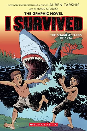 I Survived the Shark Attacks of 1916 (I Survived Graphic Novel #2): A Graphic Book, Volume 2 - by Lauren Tarshis (Paperback)