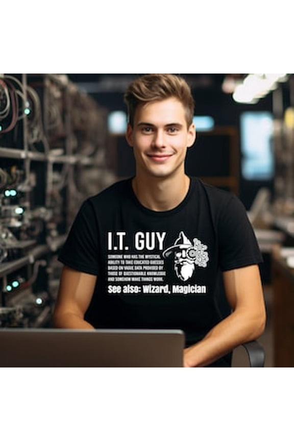 I.T. Guy Shirt For Men - Information Technology Trending Shirt - Short Sleeve Tech Support Shirt - Computer Geek Shirt TSHIRT All Size S-5XL