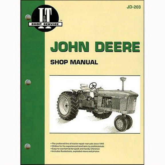 I&T Shop Manual Collection fits John Deere 3010 4000 4010 4320 4520 4620 5010 5020 6030 3020 4020 3020 4020