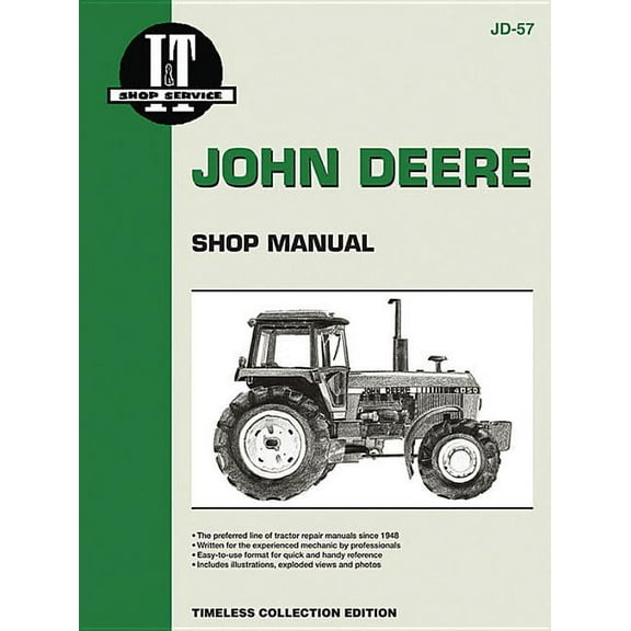 I & T Shop Service: John Deere Shop Manual 4050 4250 4450 4650+ (Paperback)