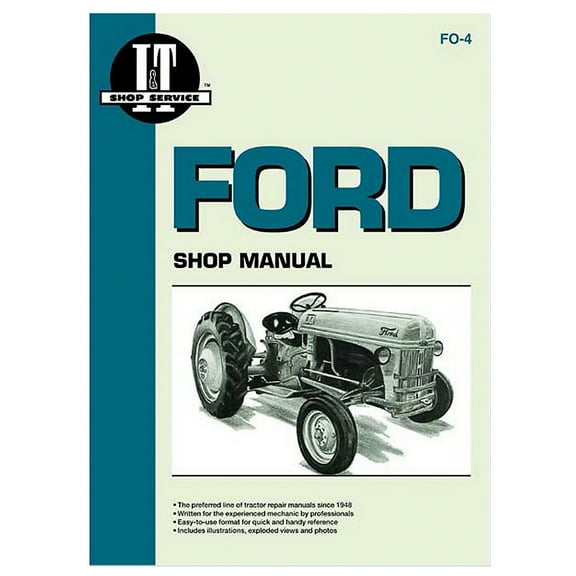 I & T Shop Service Manual Fits Ford Tractor