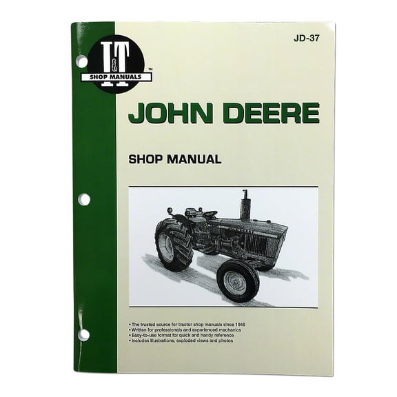 I & T Shop Service Manual Fits John Deere Tractor