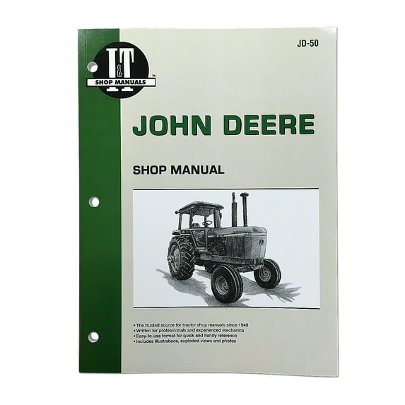 I & T Shop Service Manual Fits John Deere Tractor