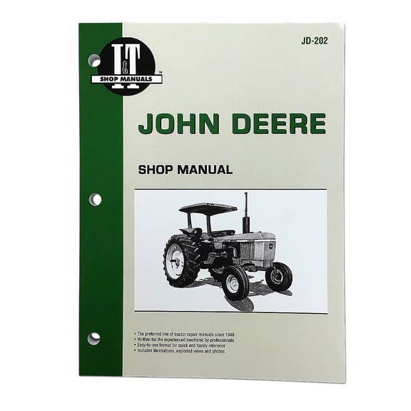 I & T Shop Service Manual Fits John Deere Tractor