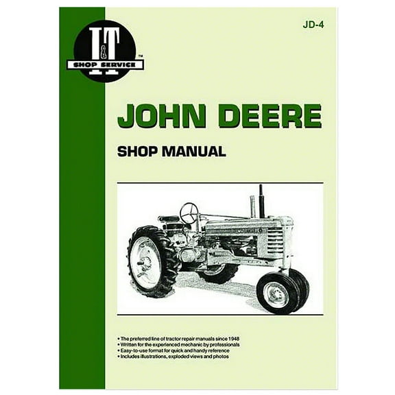 I & T Shop Service™ manuals Fits John Deere Tractor