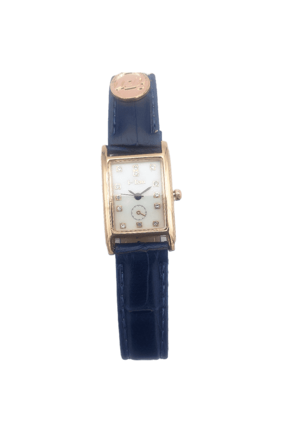 Women's 17 mm Samara Stainless Steel Leather Wristwatch, Blue I-TW747