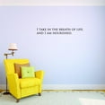 thumbnail image 1 of I Take In The Breath Of , And I Am Nourished Self Esteem Decorating Ideas Holy Writ Scriptures Word of God Testament Prayer Blessings Girl Boy Bedroom Wall Decal Sticker - Size: 13 Inch x 45 Inch, 1 of 3