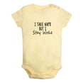 thumbnail image 1 of I Take Naps But I Stay Woke Funny Rompers For Babies, Newborn Baby Unisex Bodysuits, Infant Jumpsuits, Toddler 0-24 Months Kids One-Piece Oufits (Yellow, 12-18 Months), 1 of 4