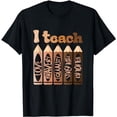 thumbnail image 1 of I Teach Love Bravery Equality Black African American Teacher T-Shirt, 1 of 5