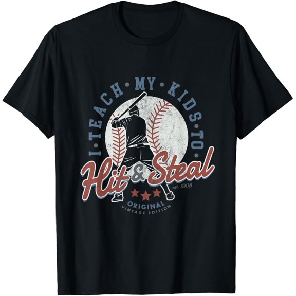 I Teach My Own To Hit And Steal Baseball Coaching Softball T-Shirt