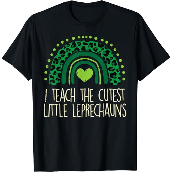 I Teach The Cutest Little Leprechaun St Patricks Day Teacher T-Shirt