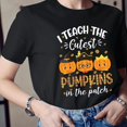 thumbnail image 1 of I Teach The Cutest Pumpkins In The Patch T-Shirt, Halloween Pirate Pumpkin Teacher Shirt, Fall Classroom Tee for Educators, Unisex Fit, 1 of 5