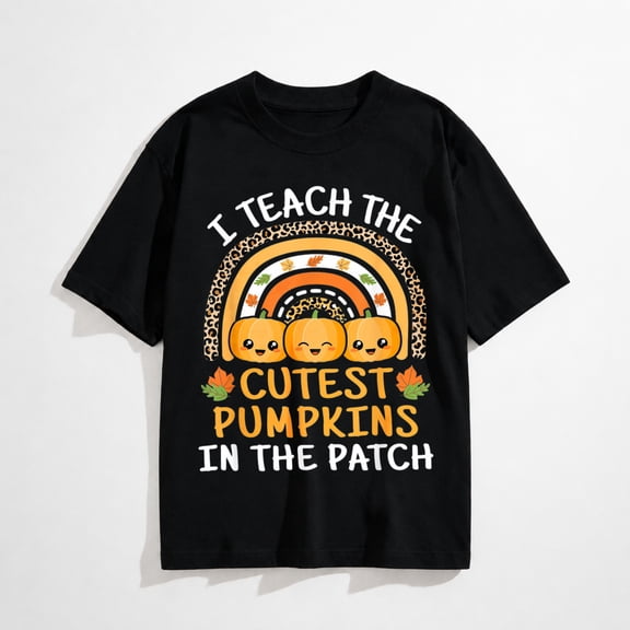 I Teach The Cutest Pumpkins in The Patch Teacher Halloween T-Shirt