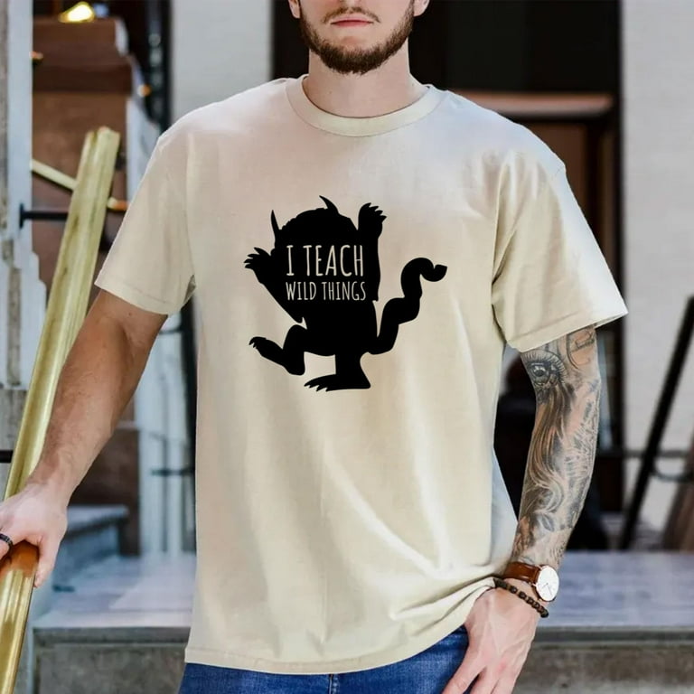 I Teach Wild Things Shirt, Cool Teacher Tee Shirt Gift I Teach Wild Things Shirt, Cool Teacher Tee Shirt Gift