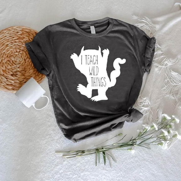 I Teach Wild Things Teacher Shirt: Back to School Tee TSHIRT All Size S-5XL